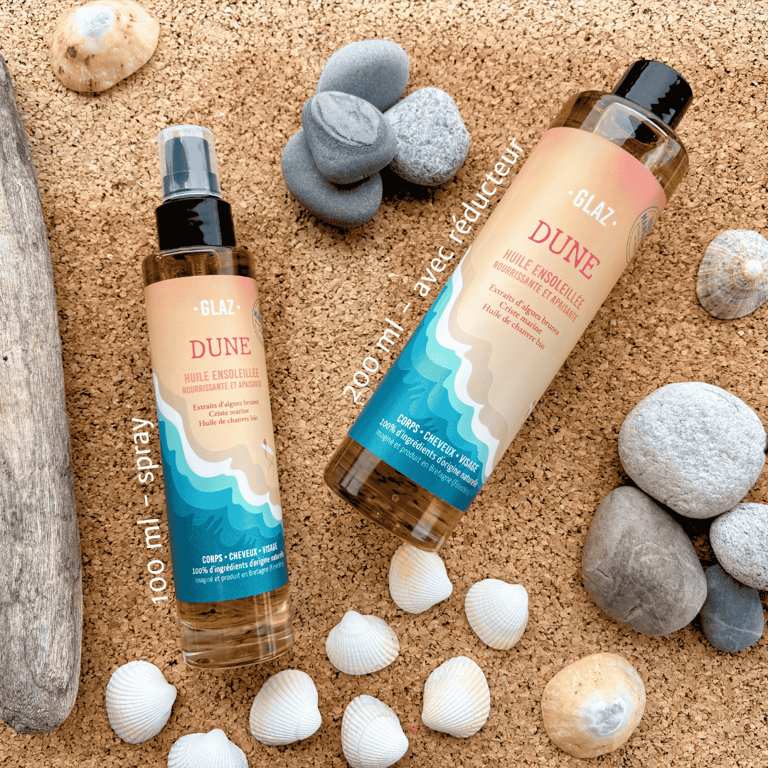 Huile sèche dune en flacon 100ml et 200ml