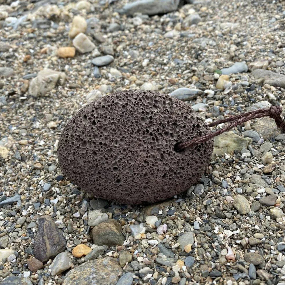 Pierre ponce naturelle ovale Route mandarine