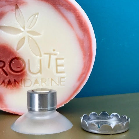 Porte-savon aimanté Route mandarine