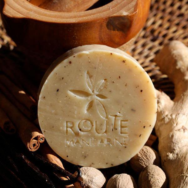 savon parfum cannelle, girofle, gingembre et orange route mandarine